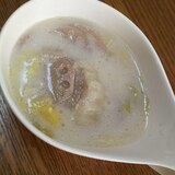 白菜と蓮根のミルクスープ